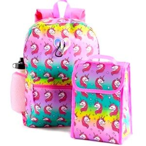 Girls Print Backpack 6-Piece Set